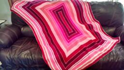 Large Crocheted Throw Blanket Sweetheart