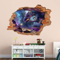 097 Wall Decal Dragon Fantasy - Hole in The Wall - thumbnail 3