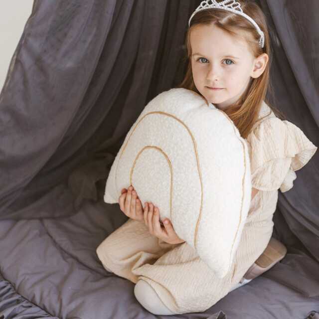 Rainbow Pillow, Japanese Couch Decor, Asian Cushion, Kids Throw Sofa Accent Home Bright Minicamp - image 1