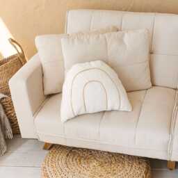 Rainbow Pillow, Japanese Couch Decor, Asian Cushion, Kids Throw Sofa Accent Home Bright Minicamp - thumbnail 2