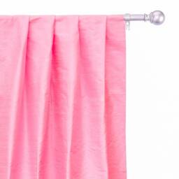 Light Pink 100% Pure Silk Dupioni Curtain Panels - Rod Pocket, Grommet, Box Pleat, Three Pinch Tab Top & Plain Ring Top