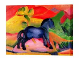 Franz Marc Little Blue Horse Canvas Print, Expressionism Wall Art