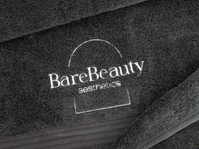 Corporate Logo Towels, Bespoke Towels, Personalised Salon Company Embroidered Towel Uk, Hand Towel, Bath Sheet - image 1