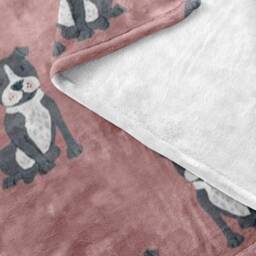 Pitbull Fuzzy Plush Blanket - Multiple Colors - thumbnail 1