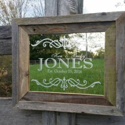 Personalized Poem Mirror-Custom Mirror-Large Mirror-Personalized Bar-Custom Engraved Mirror-Affirmations Mirror 11x14 - thumbnail 2