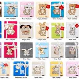 Botobaby Baby Blanket With Name & Date Of Birth, Personalized Cuddly For Christening, Shower, Birthday & Christmas, 75 X 100 cm - thumbnail 3