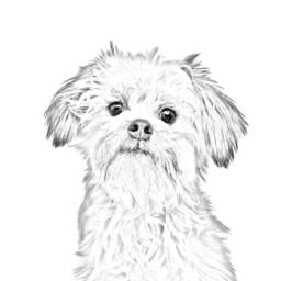 L??wchen - Wooden Stand For Candles/Pens With The Image Of A Dog New Collection - thumbnail 2