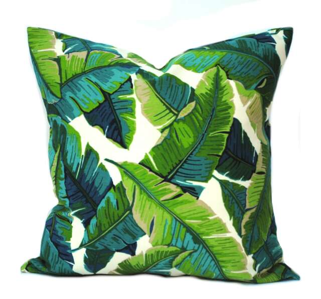 1 Palm Pillow Cover, Cushion, Decorative Throw Pillow, Tree Accent Outdoor Case - image 1