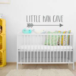 Little Man Cave Wall Decal Rustic Nursery Decor #206 - thumbnail 1