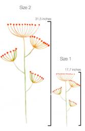Wall Decal Herb, Umbrella Shaped No.9, Home D??cor, Kitchen Floral Decal, Nursery Decor, Dream Meadow - thumbnail 1
