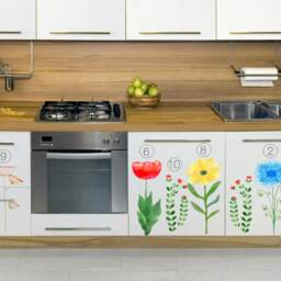 Wall Decal Herb, Umbrella Shaped No.9, Home D??cor, Kitchen Floral Decal, Nursery Decor, Dream Meadow - thumbnail 3
