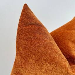 Woven Orange Pillow Cover Textured Euro Sham, Sofa Cushion - All Duties Paid Usa - thumbnail 3