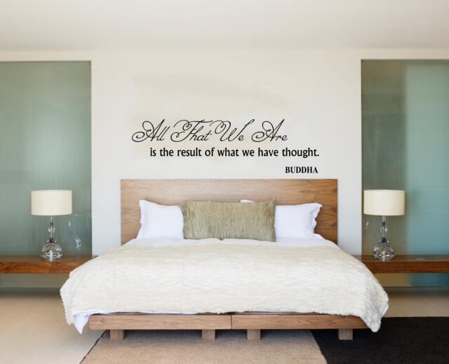 Wall Decals Buddha Quote Home Vinyl Decal Sticker Kids Nursery Baby Room Decor V245 - image 1