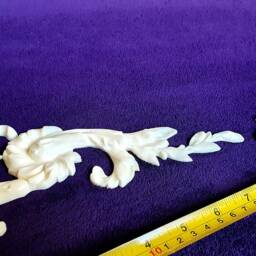 Large Pair Gilt Or White French Style Decorative Corner Wall Furniture Moulding Pediment Plastic Decoration - thumbnail 4
