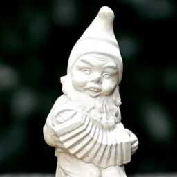 Outdoor Gnome Sculpture Concrete Troll Statue Cement Musician Decoration Handmade Front Door Ornament Gnome Lover Gift Yard Art - thumbnail 3