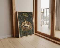 Unicorn Tapestry Art Print Medieval Fine Paper - thumbnail 1