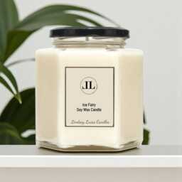 Ice Fairy Christmas Candles, Soy Wax Vegan Natural Fruity Sweet Candyfloss Scented Candle - thumbnail 3