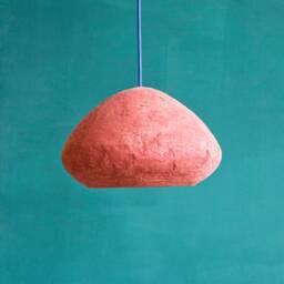 Rustic Lamp For Dining Room, Lighting Farmhouse, Paper Restaurant - Morphe I English Pink - thumbnail 1