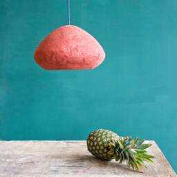 Rustic Lamp For Dining Room, Lighting Farmhouse, Paper Restaurant - Morphe I English Pink - thumbnail 2