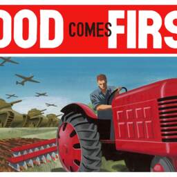 Reprint Of A Ww2 Propaganda Poster - Food Comes First - thumbnail 3