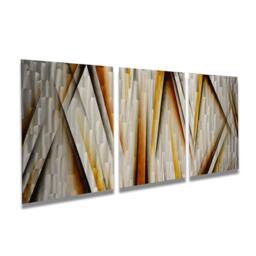 "Metal Wall Art Modern Abstract Sculpture, Xl 76""X30" - thumbnail 3