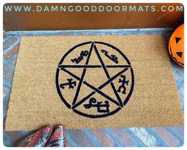 Devil's Trap Doormat Supernatural Halloween & Witchcraft - Outdoor Coir Mat - image 1