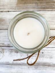 Orange Bergamot Soy Candle 16 Oz Mason Jar, 80+ Hour Burn - thumbnail 2