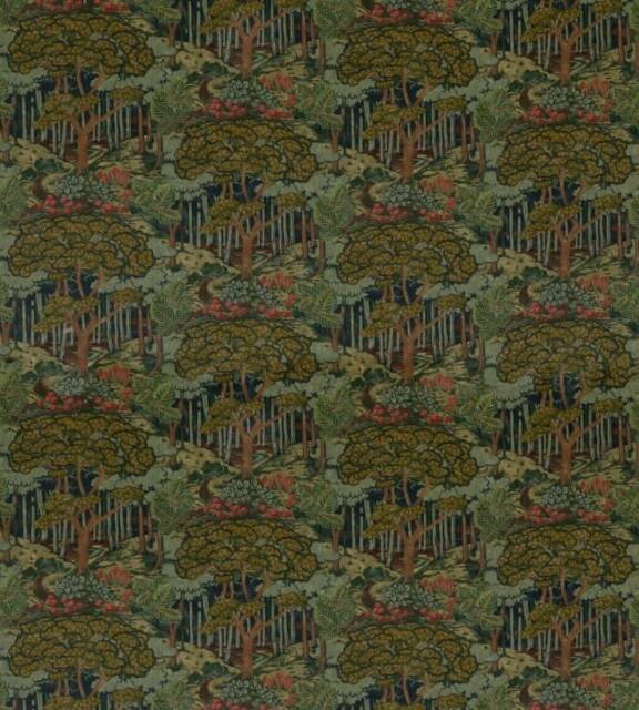 Gp J Baker Ruskin Arts & Crafts Velvet Door Curtain