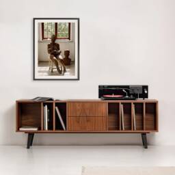 "Vinyl Record Cabinet Walnut ""Nolana" - thumbnail 2