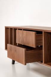 "Vinyl Record Cabinet Walnut ""Nolana" - thumbnail 1