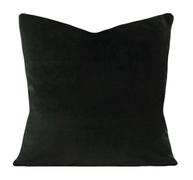 Forest Green Velvet Pillow Cover Decorative Accent