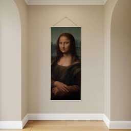 Mona Lisa Tapestry - Wall Hanging Unique Art - thumbnail 2