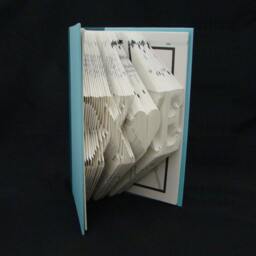 x Heart E 2 Letters With Symbol Love Lovers Wedding Anniversary Gift Folded-Book Art Sculpture - thumbnail 2