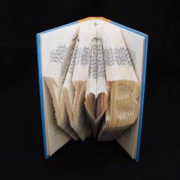 x Heart E 2 Letters With Symbol Love Lovers Wedding Anniversary Gift Folded-Book Art Sculpture - thumbnail 4