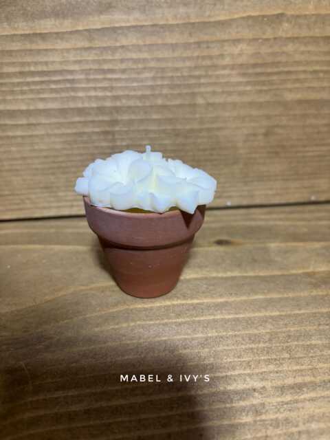 Flower Pot Candle Fragranced Soy Wax Sculpture in Terracotta - image 1