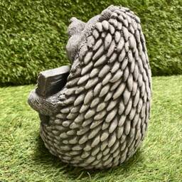 Concrete Hedgehog Welcome Sign Ornament Outdoor Garden Sculpture Frost Protected/Gate Door Stop D??cor - thumbnail 4