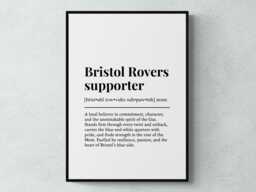 Bristol Rovers Supporter Funny Definition Sport Football Gift Wall Art Print - thumbnail 1