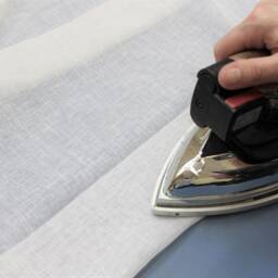 Custom Linen Roman Shade Relaxed Style, Hardware Included - thumbnail 4