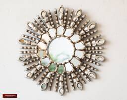 Small Round Sunburst Mirror 11.8