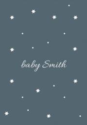 Personalized Organic Cotton Knit Baby Blanket Tiny Stars Newborn Gift - thumbnail 4