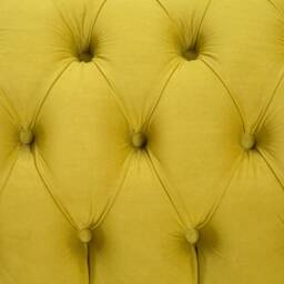 British Handmade 4 Seater Bright Yellow Velvet Fabric Chesterfield Sofa - thumbnail 3