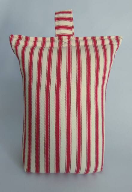 Doorstop in Striped Ticking Fabric, Filled Or Unfilled, Heavy Door Stop, Handmade UK - image 1