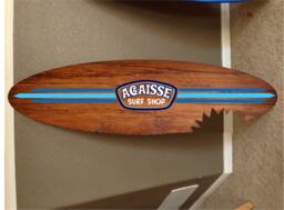Custom Surfboard Wall Hanging Hawaiian Beach Decor - 48 - thumbnail 1