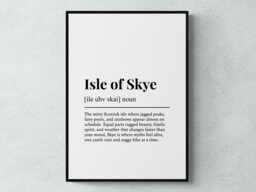 Isle Of Skye Funny Definition Scotland Gift Wall Art Print - thumbnail 1