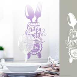 Wall Sticker Bon Appetit For Kitchen Dining Room Cafe Wall Decal Mural Decoration W503 - thumbnail 4