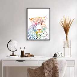 Leopard Wall Prints Set Abstract Animal Decor For Teen Room - thumbnail 3