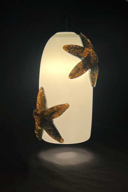 Glass Hanging Pendant - Reaching Towards The Light John Gibbons Discounted - image 1