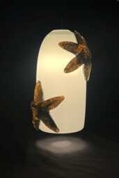 Glass Hanging Pendant - Reaching Towards The Light John Gibbons Discounted