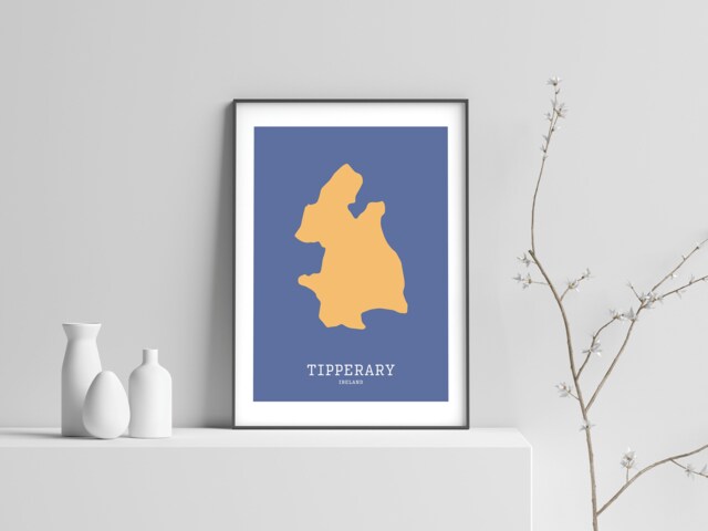 Tipperary Map Print, Modern Irish Wall Art - image 1