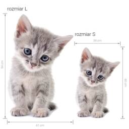 Little Cat Wall Decor, Kids Art, Nursery Wallpaper For Room, Childrens Decals, Animal - thumbnail 2